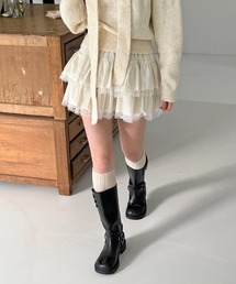 by muni:r（バイ ムニール）の「ラブリーレースティアードスカート（スカート）」