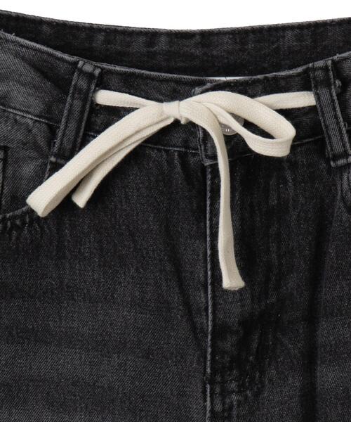 dispark（ディスパーク）の「DISPARK/ドロストコードフレアデニム（デニムパンツ・レディース・インディゴブルー/ブラック・SMALL/MEDIUM）」の17枚目の写真