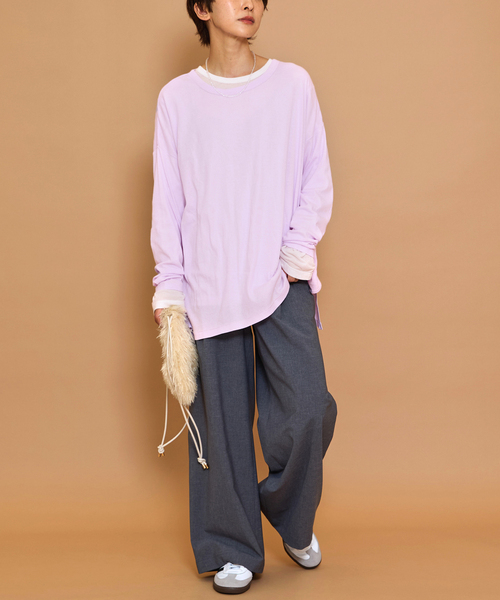 tシャツ 「追加」別注「MILLER/ミラー」Light Prib L/S：カットソー レディース Robert P. Miller tシャツ 「追加」別注「MILLER/ミラー」Light