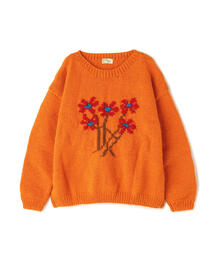 niche. | MacMahon Knitting Mills/マクマホンニッティングミルズ　Crew Neck Knit-5 Flowers　クルーネックニット(ニット/セーター)