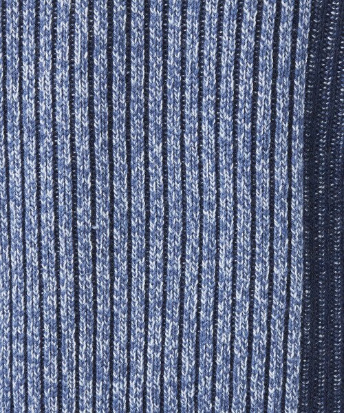 green label relaxing（グリーンレーベルリラクシング）の「ヨリモク ブロック ジャカード クルーネック ニット（ニット/セーター・メンズ・オフホワイト/グレー/ロイヤルブルー・S/M/L/XL）」の15枚目の写真