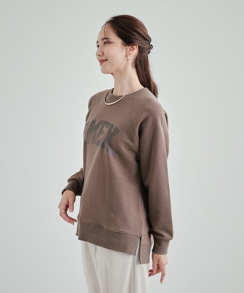 SHOO・LA・RUE（シューラルー）の「◆【洗える/S-LL】プリントラグランスウェット（スウェット・レディース・ダークグレー/グレー/オフホワイト/ブラウン系・01/02/03/04）」の14枚目の写真