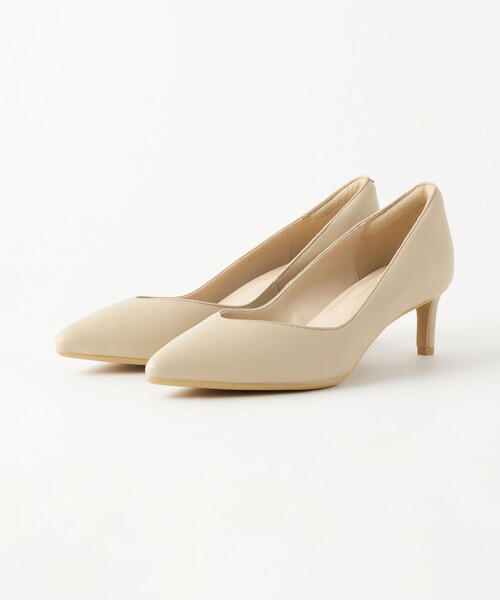 green label relaxing（グリーンレーベルリラクシング）の「ポインテット Vカット パンプス（5cmヒール）-晴雨兼用-（パンプス・レディース・ブラック/ベージュ・23.5cm/23cm/22.5cm/22cm/25.5cm/25cm/24.5cm/24cm）」の9枚目の写真