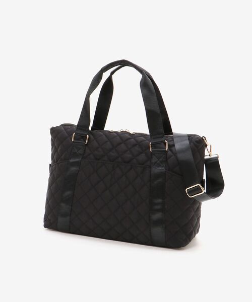 MAJESTIC LEGON(マジェスティックレゴン)の「キルティングトラベルボストン(ボストンバッグ・レディース・ピンク/アイボリー/ブラック/ライトグレー・MEDIUM)」の22枚目の写真