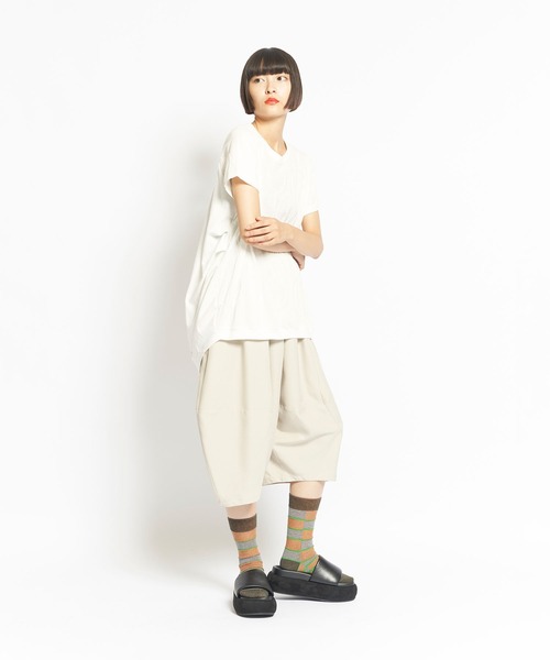 gomme⭐️長袖カットソー 【新品・未使用】 セール】リングドットJQ コクーンT（Tシャツ/カットソー