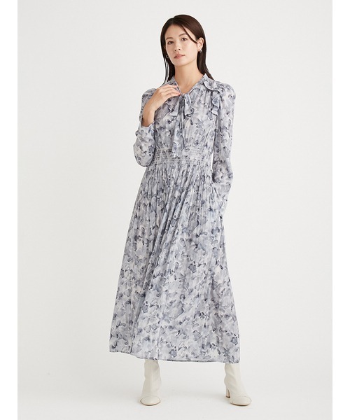 CELFORD（セルフォード）の「ブラードフラワーボウタイワンピース