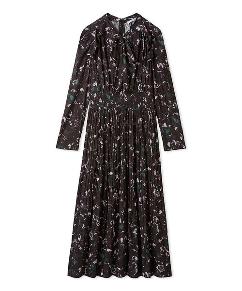 新品タグ付　セルフォード ブラードフラワーボウタイワンピース ブラック CELFORD（セルフォード）の「ブラードフラワーボウタイワンピース