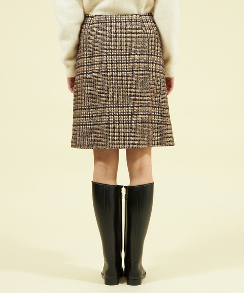 MACKINTOSH PHILOSOPHY（ﾏｯｷﾝﾄｯｼｭ ﾌｨﾛｿﾌｨｰ）の「ブークレースカート（スカート・レディース・ブラウン・36/38）」の6枚目の写真