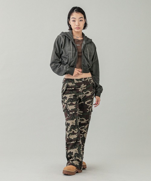 エックスガール X-girl（エックスガール）の「FADED COMPACT ZIP UP HOODIE