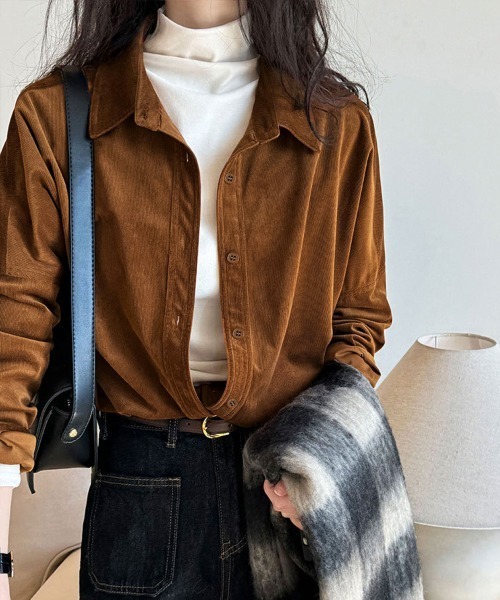 セール】コーデュロイシャツレディース 長袖シャツ（シャツ/ブラウス