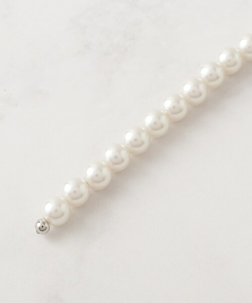 UNTITLED（アンタイトル）の「【セレモニー】パール調フリークリップネックレス（ネックレス・レディース・ホワイト系/ライトグレー・99）」の6枚目の写真