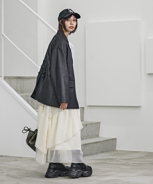 PAGEBOY（ページボーイ）の「ステッチフリルスカート（スカート