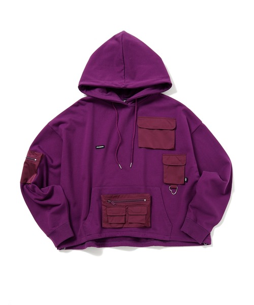 Little sunny bite(リトルサニーバイト)の「pocket hoodie(パーカー・レディース・パープル/オレンジ/ブラック・FREE)」の3枚目の写真