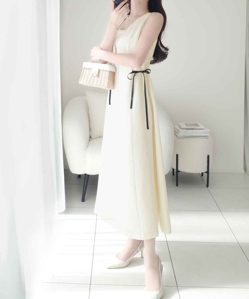 mily bilet(ミウィビレット)の「【mily bilet】ふとした仕草までも、愛おしく♪夏に大活躍の大人フェミニンリネンライクロングジャンスカ(ロング丈)(ワンピース・レディース・グレー/アイボリー/ブラック・X-LARGE/SMALL/MEDIUM/LARGE)」の9枚目の写真