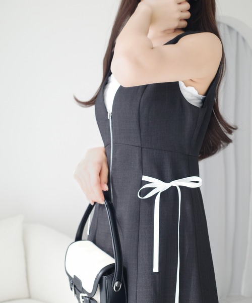 mily bilet(ミウィビレット)の「【mily bilet】ふとした仕草までも、愛おしく♪夏に大活躍の大人フェミニンリネンライクロングジャンスカ(ロング丈)(ワンピース・レディース・グレー/アイボリー/ブラック・X-LARGE/SMALL/MEDIUM/LARGE)」の15枚目の写真