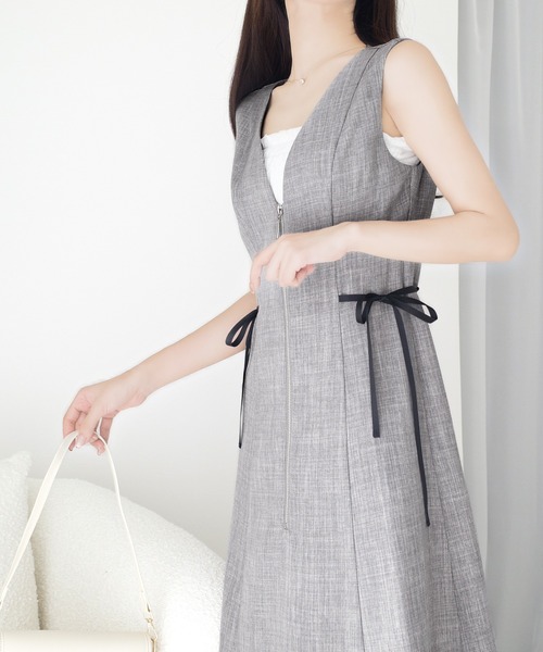 mily bilet(ミウィビレット)の「【mily bilet】ふとした仕草までも、愛おしく♪夏に大活躍の大人フェミニンリネンライクロングジャンスカ(ロング丈)(ワンピース・レディース・グレー/アイボリー/ブラック・X-LARGE/SMALL/MEDIUM/LARGE)」の22枚目の写真