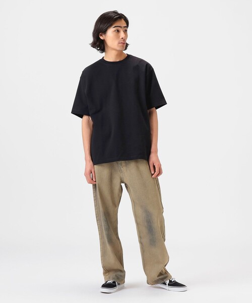 B:MING by BEAMS（ビーミングバイビームス）の「リラックスフィット ヘビーウエイト クルーネック Tシャツ（Tシャツ/カットソー・メンズ・ブラック/シルバー/オフホワイト・LARGE/X-LARGE/SMALL/MEDIUM）」の18枚目の写真