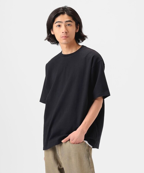 B:MING by BEAMS（ビーミングバイビームス）の「リラックスフィット ヘビーウエイト クルーネック Tシャツ（Tシャツ/カットソー・メンズ・ブラック/シルバー/オフホワイト・LARGE/X-LARGE/SMALL/MEDIUM）」の19枚目の写真