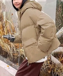 エコダウンジャケットショート中綿ブルゾン