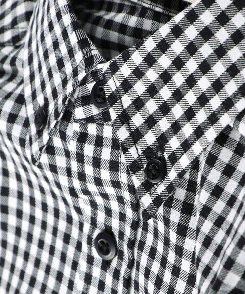 BRANSHES（ブランシェス）の「【フォーマル/綿100％】ギンガムチェックシャツ（シャツ/ブラウス・キッズ・ブラック・130/120/110）」の2枚目の写真