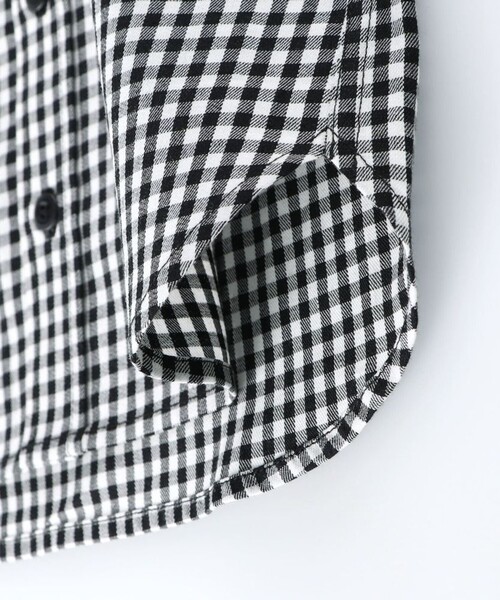 BRANSHES（ブランシェス）の「【フォーマル/綿100％】ギンガムチェックシャツ（シャツ/ブラウス・キッズ・ブラック・130/120/110）」の5枚目の写真