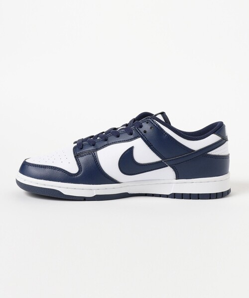 NIKE(ナイキ)の「NIKE / DUNK LOW RETRO WHITE / MIDNIGHT NAVY(スニーカー・メンズ・ネイビー・26.5cm/27.0cm/27.5cm/28.0cm/30.0cm/26.0cm/28.5cm/29.0cm)」の3枚目の写真