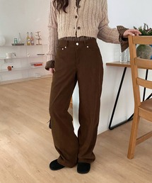 by muni:r（バイ ムニール）の「ルーズフィットコーデュロイロングパンツ（その他パンツ・レディース）」
