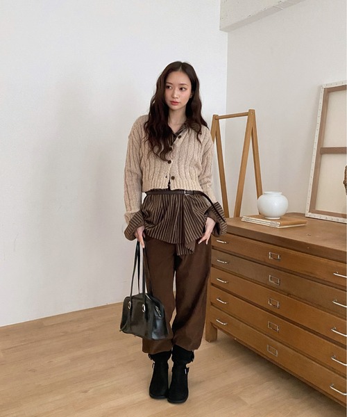 ルーズフィットコーデュロイロングパンツ/2024 AWコレクション（その他パンツ）｜by muni:r（バイ ムニール）