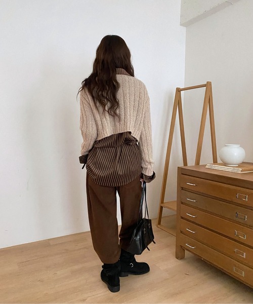 ルーズフィットコーデュロイロングパンツ/2024 AWコレクション（その他パンツ）｜by muni:r（バイ ムニール）