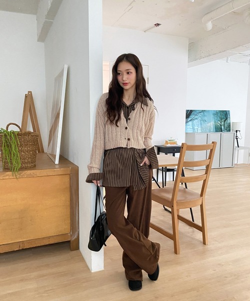 ルーズフィットコーデュロイロングパンツ/2024 AWコレクション（その他パンツ）｜by muni:r（バイ ムニール）