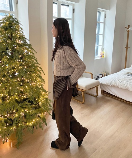 ルーズフィットコーデュロイロングパンツ/2024 AWコレクション（その他パンツ）｜by muni:r（バイ ムニール）