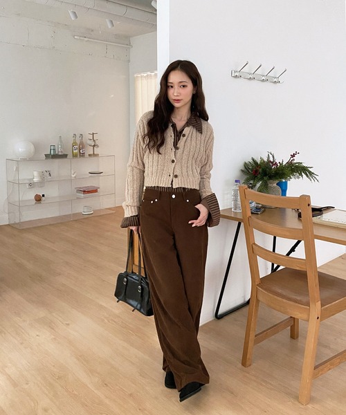 ルーズフィットコーデュロイロングパンツ/2024 AWコレクション（その他パンツ）｜by muni:r（バイ ムニール）