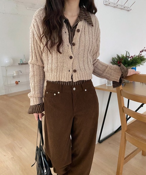 ルーズフィットコーデュロイロングパンツ/2024 AWコレクション（その他パンツ）｜by muni:r（バイ ムニール）