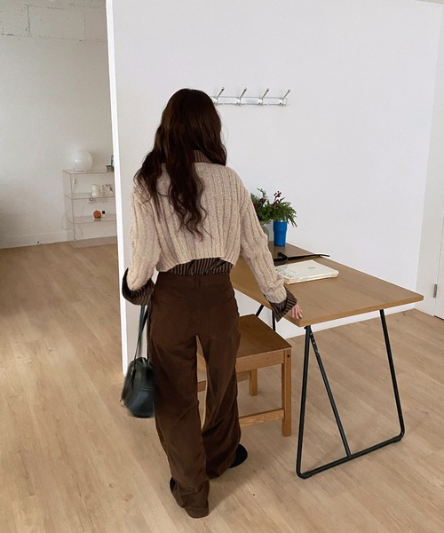 ルーズフィットコーデュロイロングパンツ/2024 AWコレクション（その他パンツ）｜by muni:r（バイ ムニール）