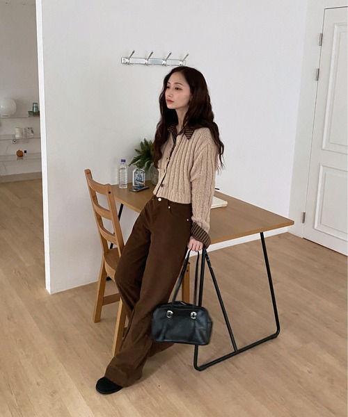 ルーズフィットコーデュロイロングパンツ/2024 AWコレクション（その他パンツ）｜by muni:r（バイ ムニール）