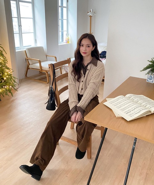 ルーズフィットコーデュロイロングパンツ/2024 AWコレクション（その他パンツ）｜by muni:r（バイ ムニール）