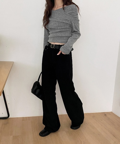 ルーズフィットコーデュロイロングパンツ/2024 AWコレクション（その他パンツ）｜by muni:r（バイ ムニール）