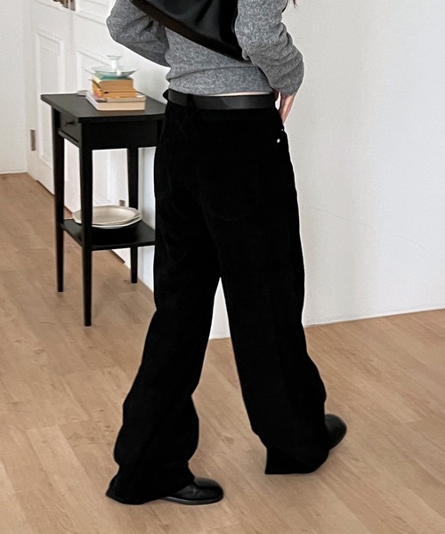 ルーズフィットコーデュロイロングパンツ/2024 AWコレクション（その他パンツ）｜by muni:r（バイ ムニール）
