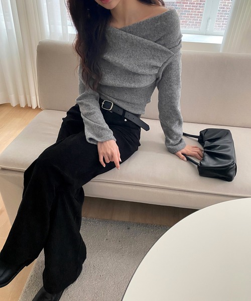 ルーズフィットコーデュロイロングパンツ/2024 AWコレクション（その他パンツ）｜by muni:r（バイ ムニール）