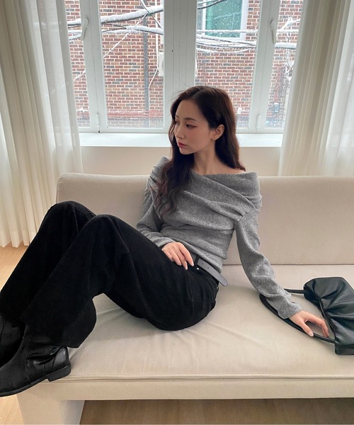 ルーズフィットコーデュロイロングパンツ/2024 AWコレクション（その他パンツ）｜by muni:r（バイ ムニール）