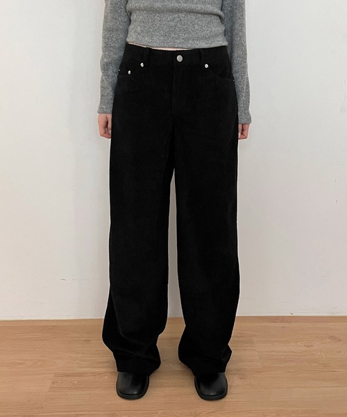 ルーズフィットコーデュロイロングパンツ/2024 AWコレクション（その他パンツ）｜by muni:r（バイ ムニール）