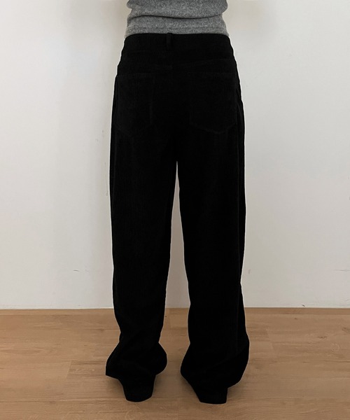 ルーズフィットコーデュロイロングパンツ/2024 AWコレクション（その他パンツ）｜by muni:r（バイ ムニール）