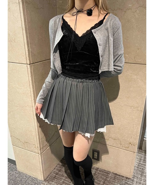 PHILLY（フィリー）の「【PHILLY】ベロアレースキャミソール（キャミソール・レディース・アイボリー/ブラック・FREE）」の22枚目の写真