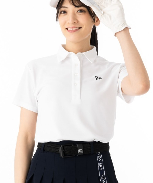 NEW ERA(ニューエラ)の「ニューエラ レディースゴルフ 半袖ポロシャツ 鹿の子(ポロシャツ・レディース・ブラック/ホワイト・S/M/L)」の2枚目の写真