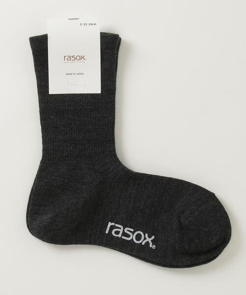 rasox（ラソックス）の「RASOX/ラソックス　メリノ・ベーシッククルー（ソックス/靴下・メンズ・チャコールグレー/マスタード・M/L/S）」の4枚目の写真