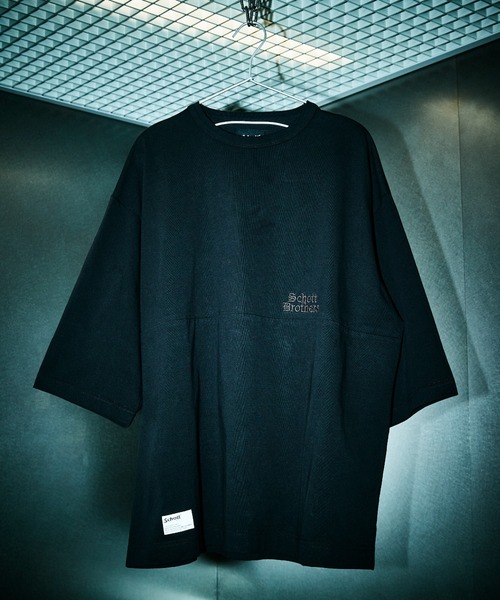 Schott/ショット/B.S.FOOTBALL T-SHIRT/ブラックシープ