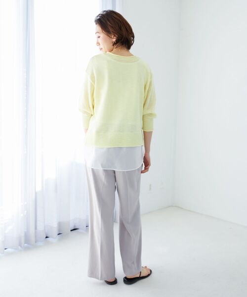 le.coeur blanc（ルクールブラン）の「レイヤードタンク（タンクトップ・レディース・A/B/ブラック・38）」の20枚目の写真