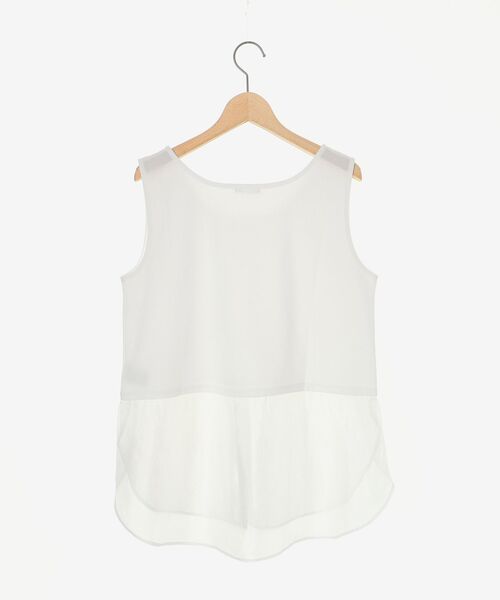 le.coeur blanc（ルクールブラン）の「レイヤードタンク（タンクトップ・レディース・A/B/ブラック・38）」の10枚目の写真