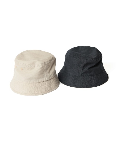 SOPHNET.(ソフネット)の「WOOL LINEN WASHER HAT(ハット・メンズ・ブラック/ベージュ・FREE)」の3枚目の写真