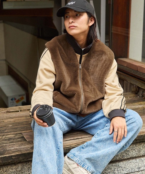 MONO-MART（モノマート）の「ベスト（ベスト・メンズ・ブラウン・L）」の4枚目の写真